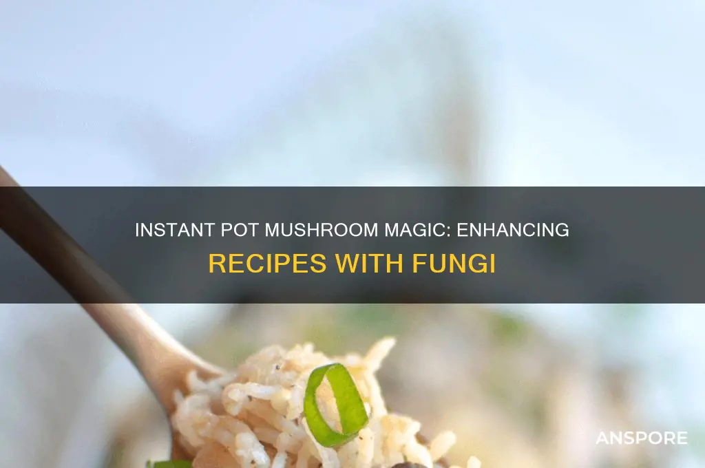 can you add mushrooms to an instapot recipe