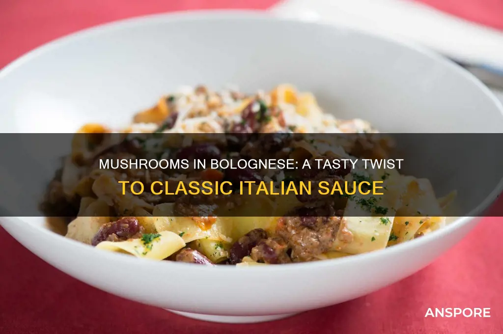 can you add mushrooms to bolognese