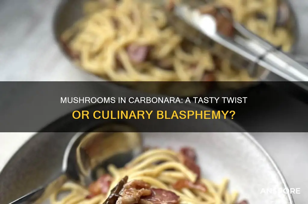 can you add mushrooms to carbonara