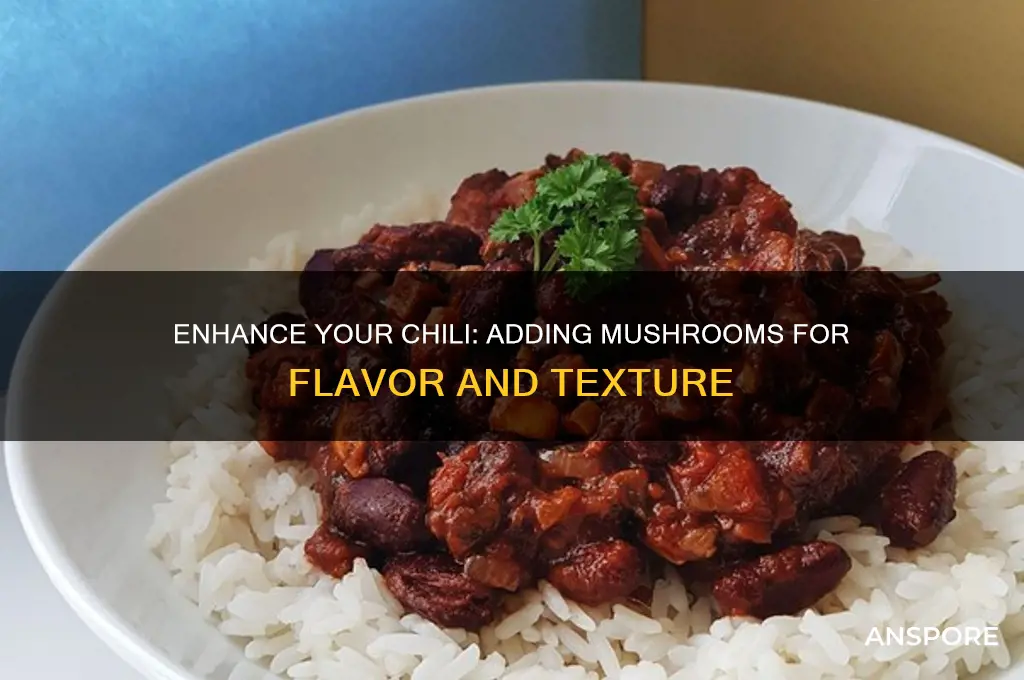 can you add mushrooms to chilli