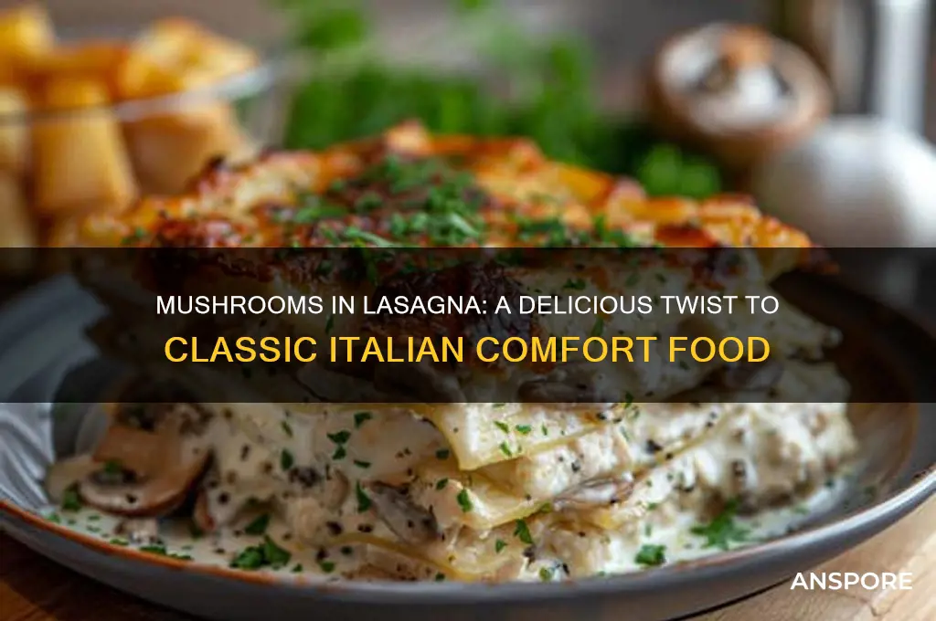 can you add mushrooms to lasagna