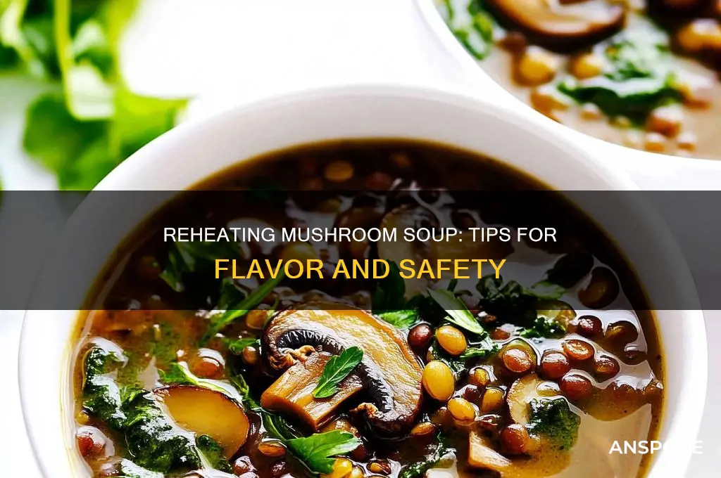 can you add mushrooms to soup and reheat