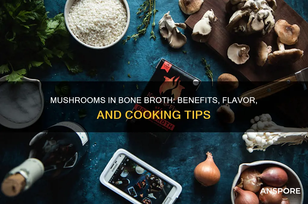 can you add mushrooms while making bone broth