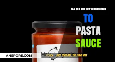 Raw Mushrooms in Pasta Sauce: A Flavorful Addition or Culinary Mistake?