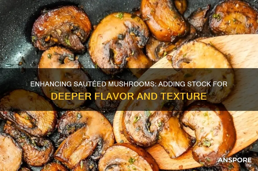 can you add stock to saueeted mushrooms