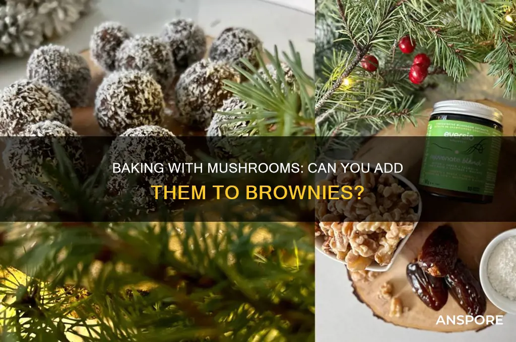 can you bake mushrooms in brownies