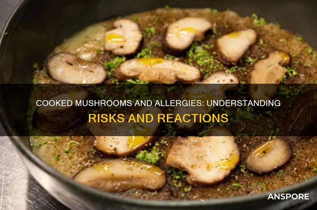 can you be allergic to cooked mushrooms