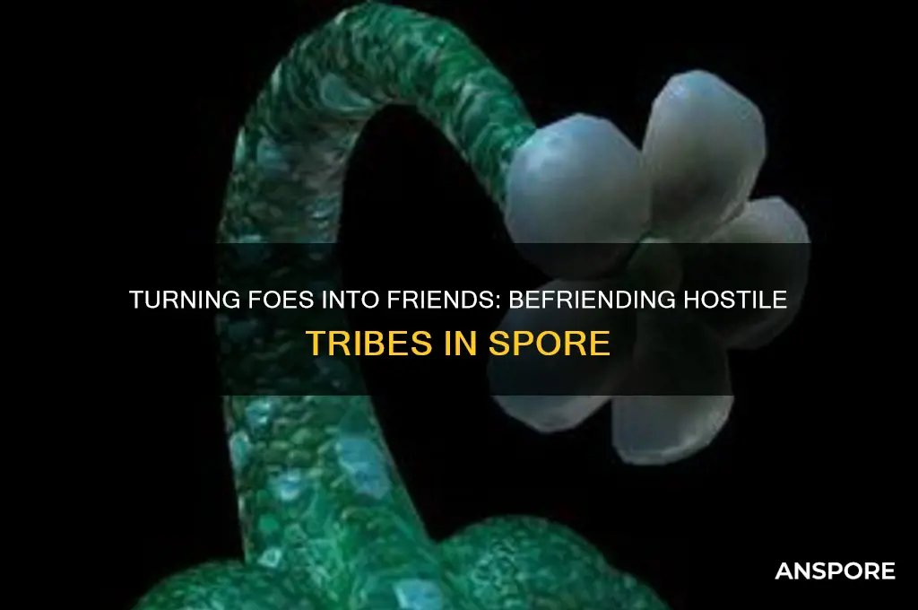 can you befriend teibes that hate ypu in spore