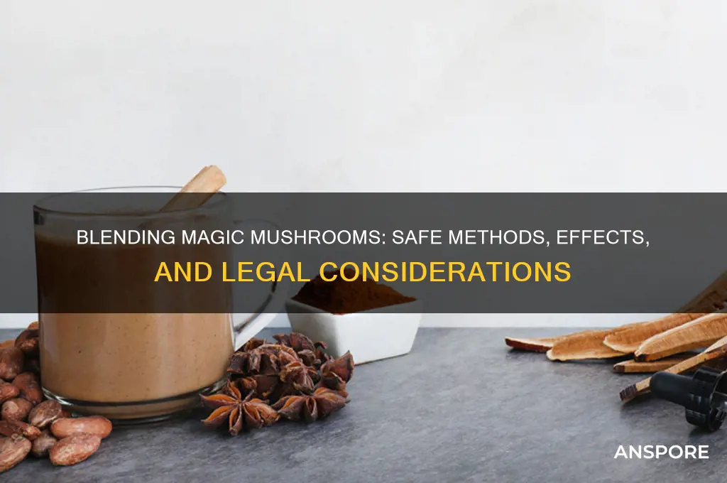 can you blend magic mushrooms
