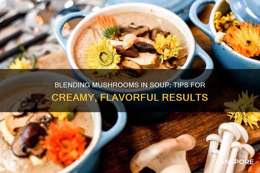 can you blend mushrooms in soup