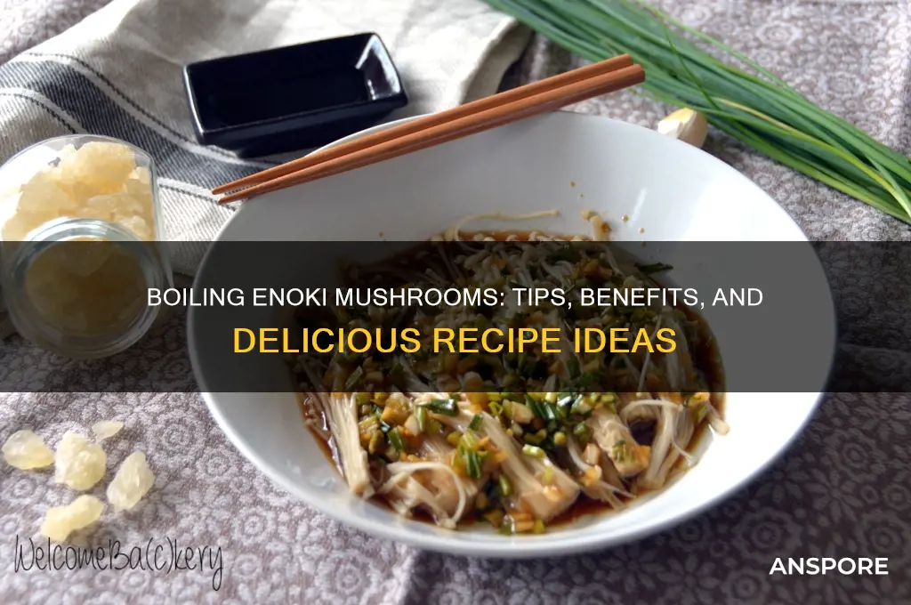 can you boil enoki mushrooms