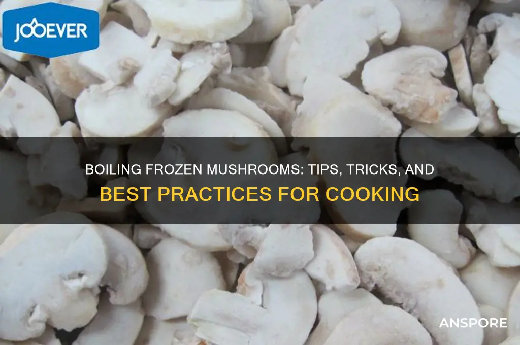 can you boil frozen mushrooms