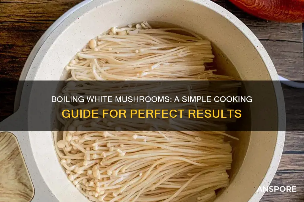 can you boil white mushrooms