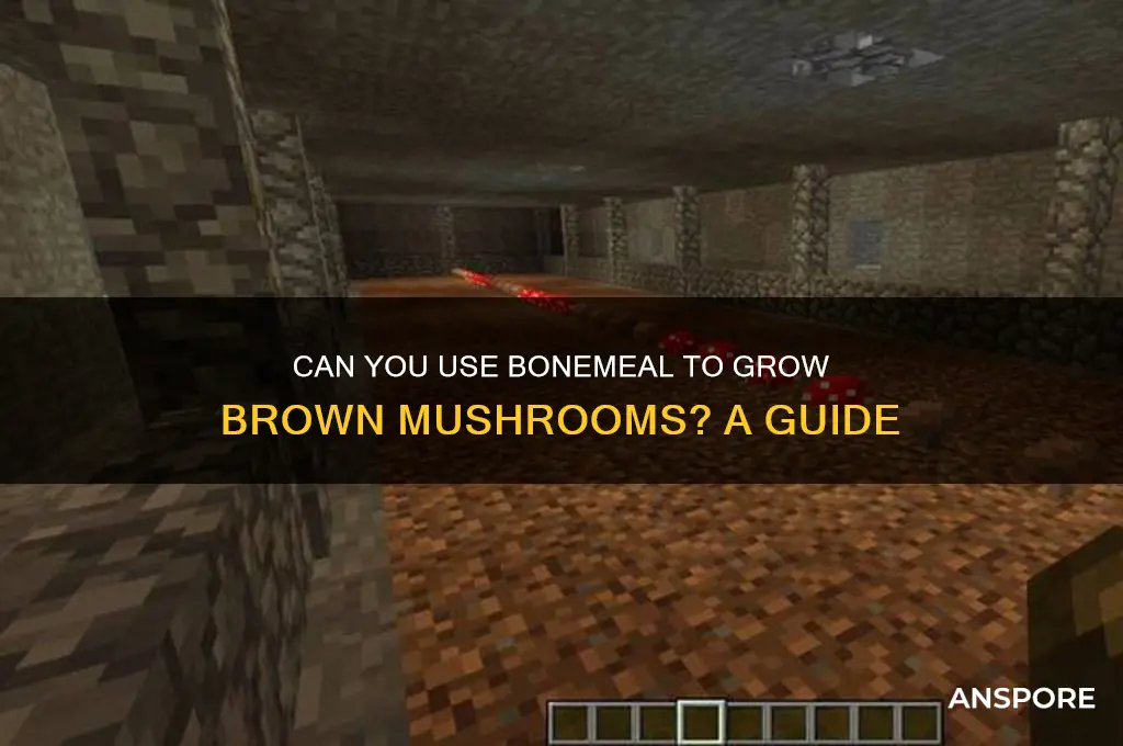 can you bonemeal brown mushrooms