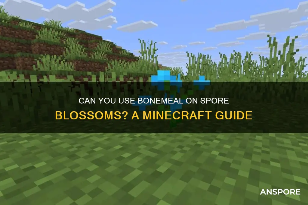can you bonemeal spore blossoms