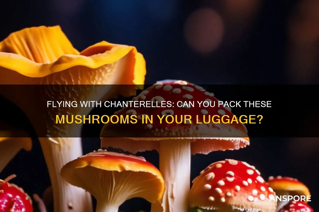 can you bring chanterelle mushrooms on a plane