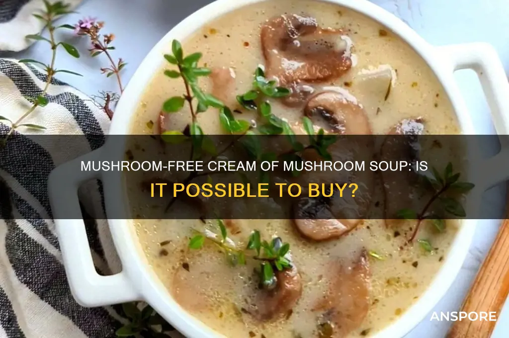 can you buy cream of mushroom soup with no mushrooms