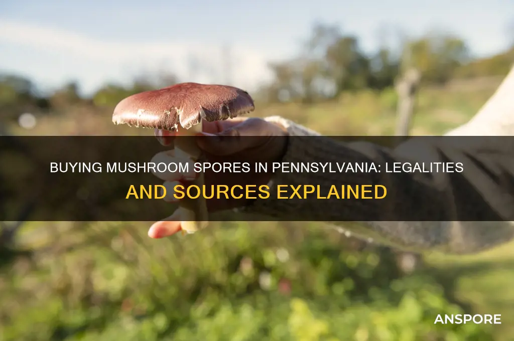 can you buy mushroom spores in pennsylvania