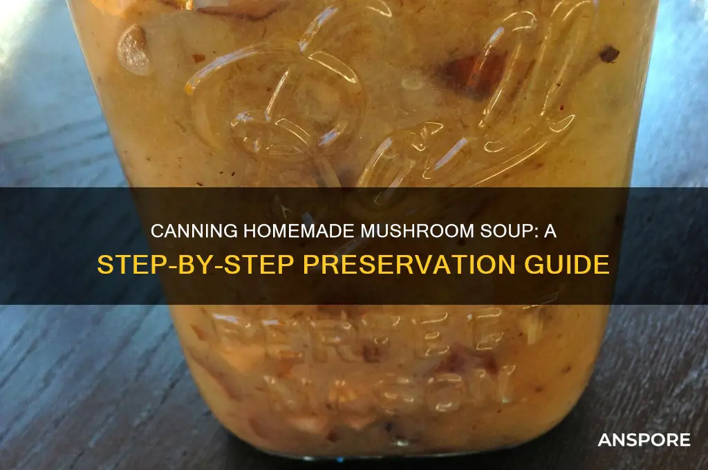 can you can homemade mushroom soup