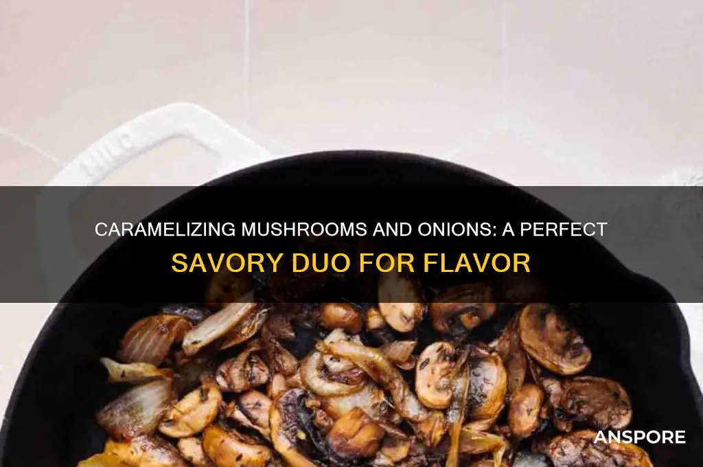 can you caramelize mushrooms and onions together