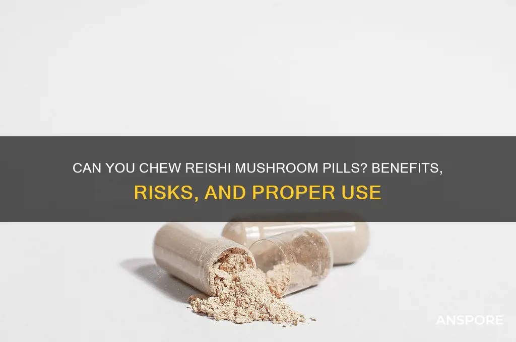 can you chew reshi mushroom pills