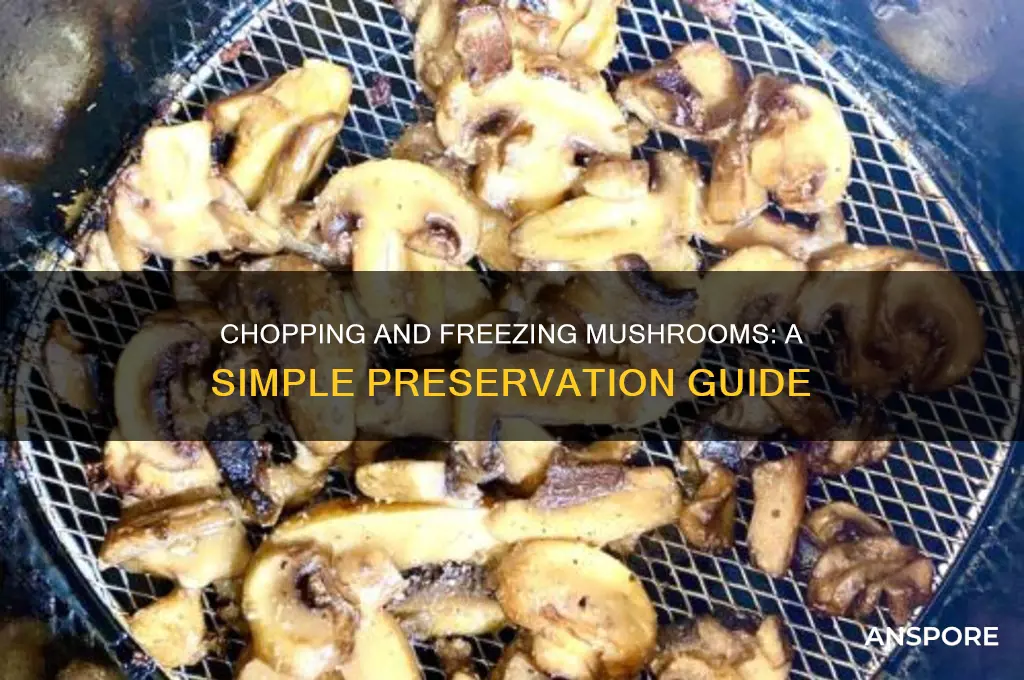 can you chop and freeze mushrooms