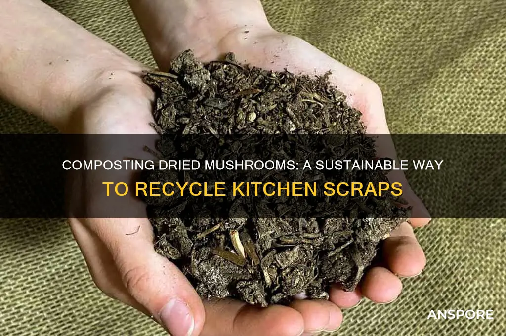 can you compost dried mushrooms