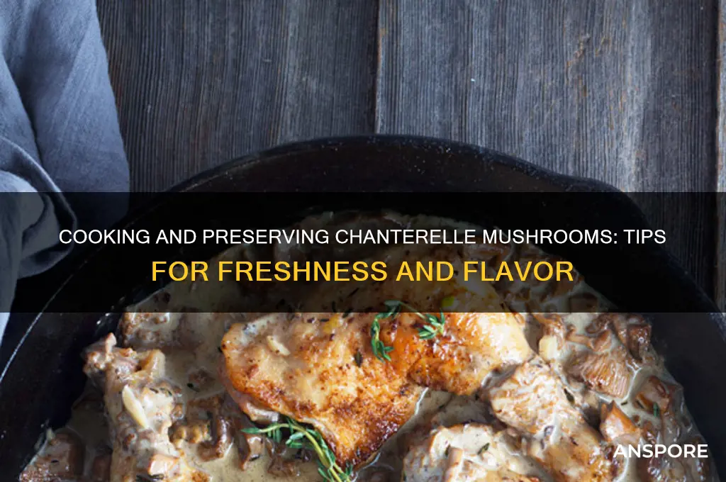 can you cook and save chanterelle mushrooms