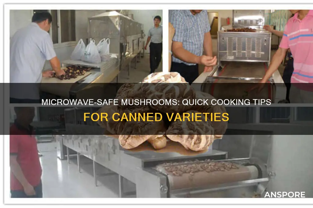 can you cook canned mushrooms in the microwave
