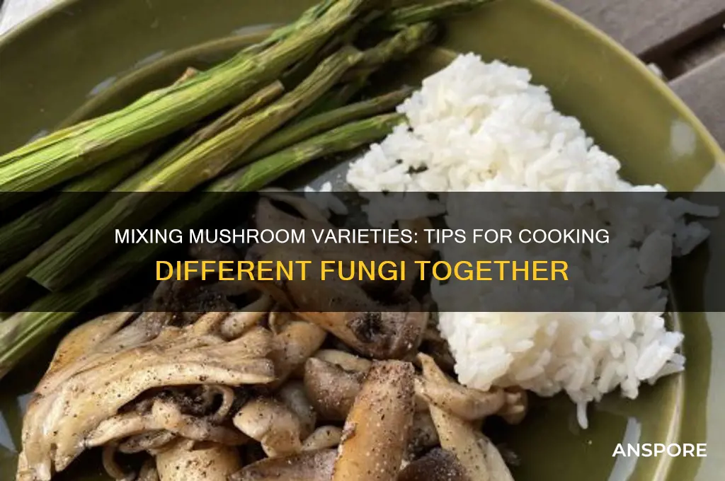 can you cook different mushrooms together