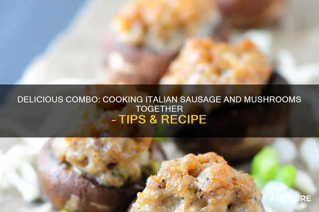 can you cook italian sausafe and mushrooms together