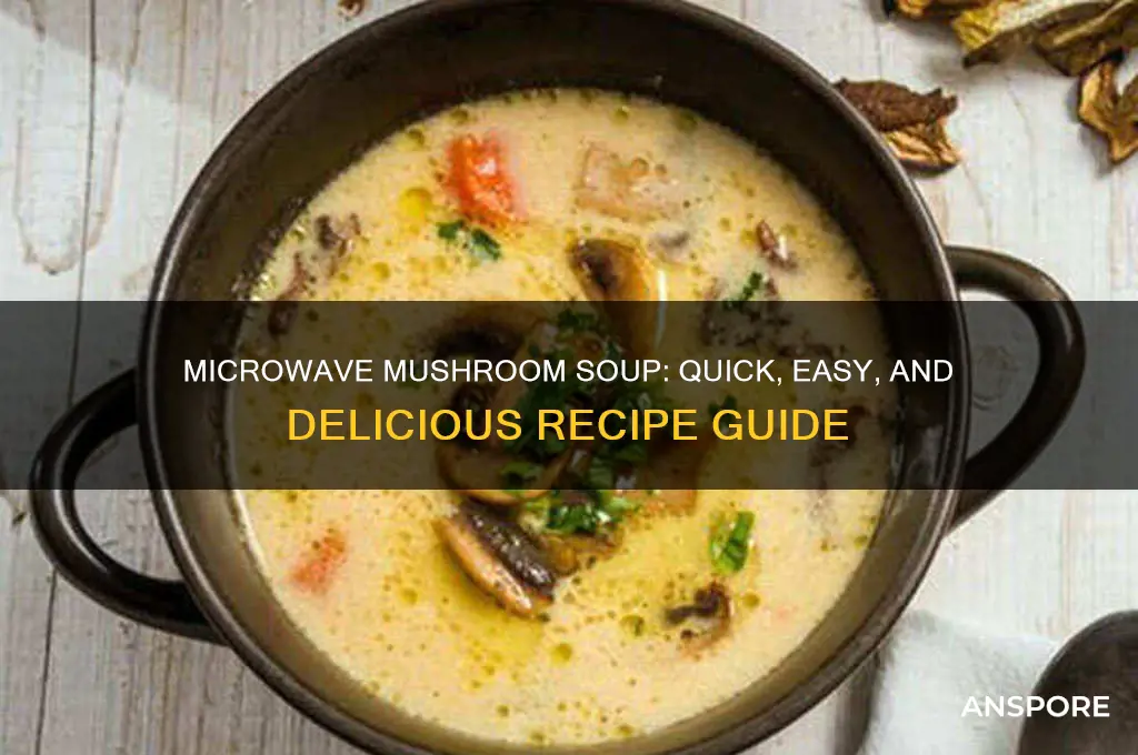 can you cook mushroom soup in the microwave