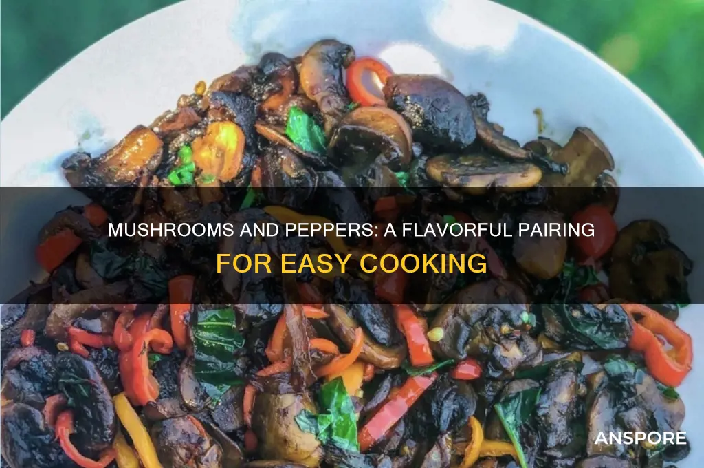 can you cook mushrooms and peppers together
