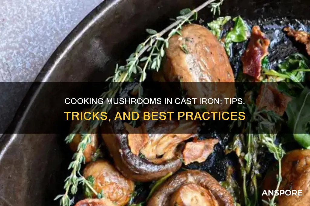 can you cook mushrooms in cast iron