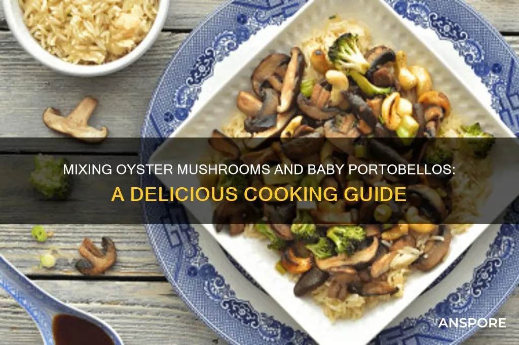 can you cook oyster mushrooms with baby portpbellos