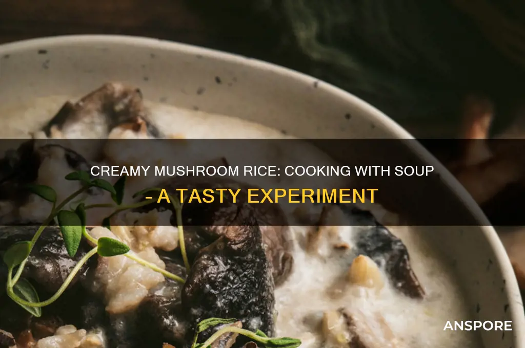 can you cook rice in cream of mushroom soup