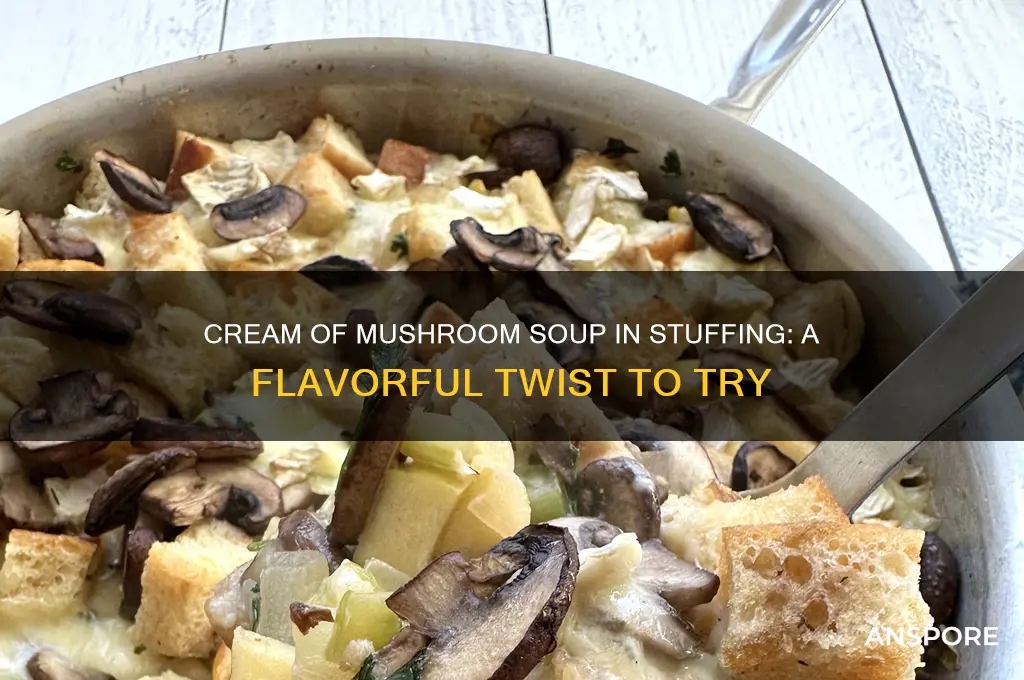 can you cream of mushroom soup to stuffing