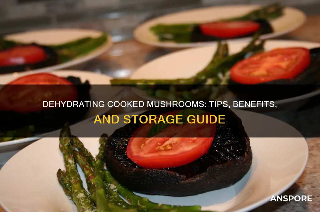 can you dehydrate cooked mushrooms