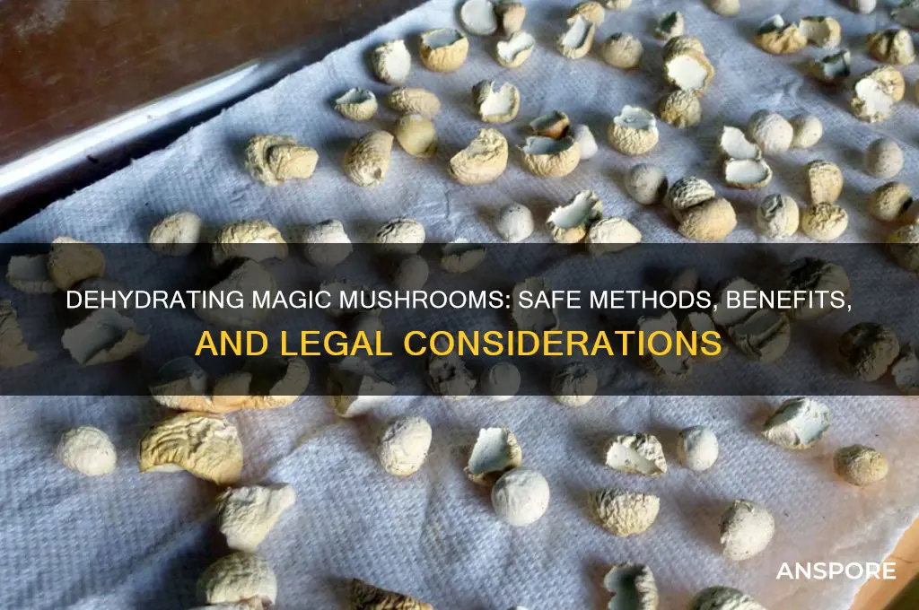 can you dehydrate magic mushrooms