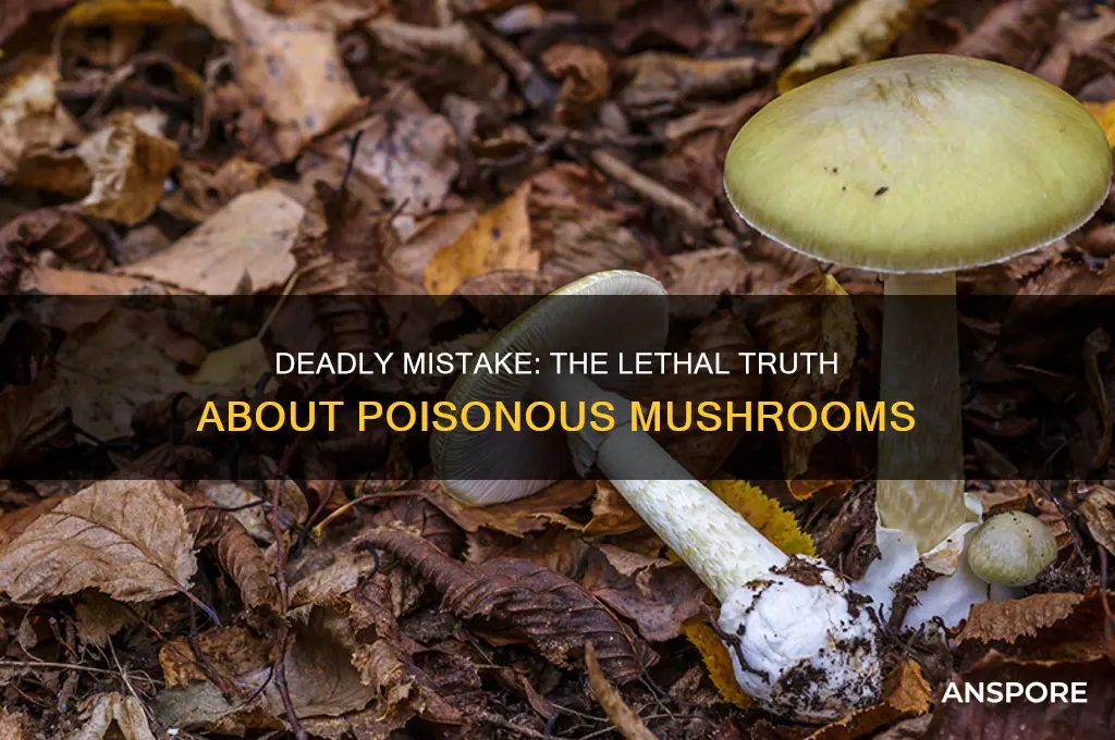 can you die from eating poisonous mushrooms