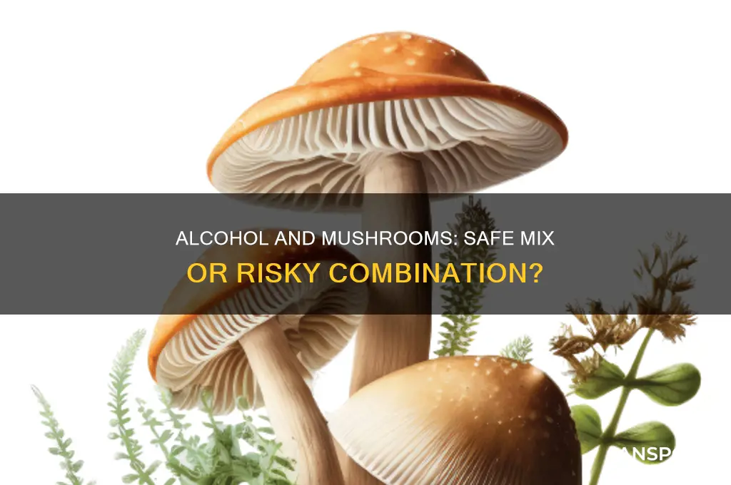 can you drink alcohol and eat mushrooms