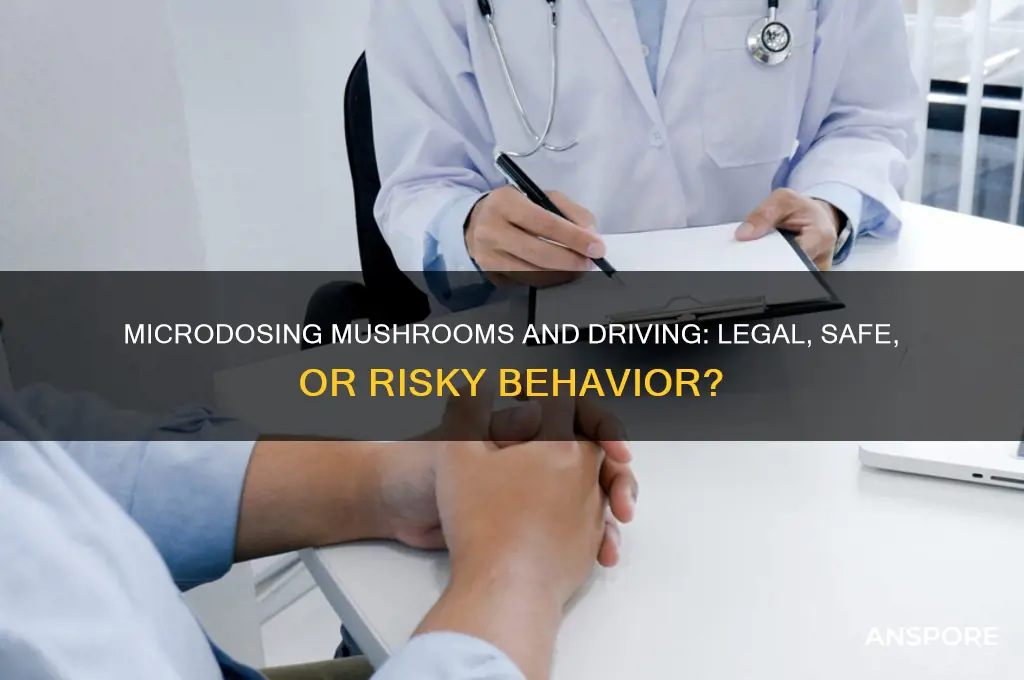 can you drive while microdosing mushrooms