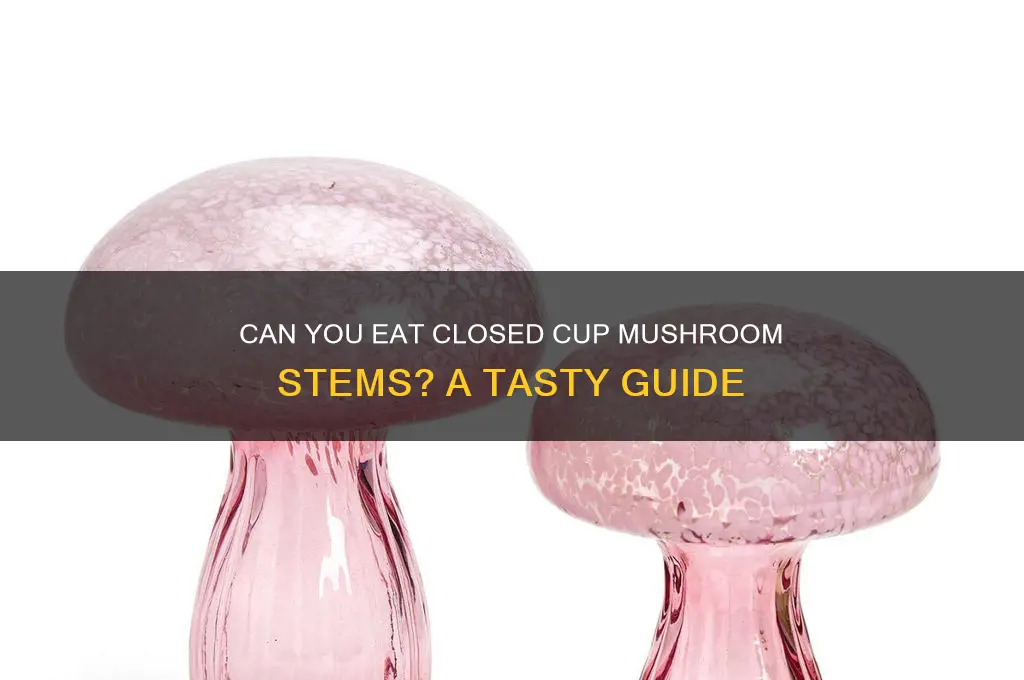can you eat closed cup mushroom stems