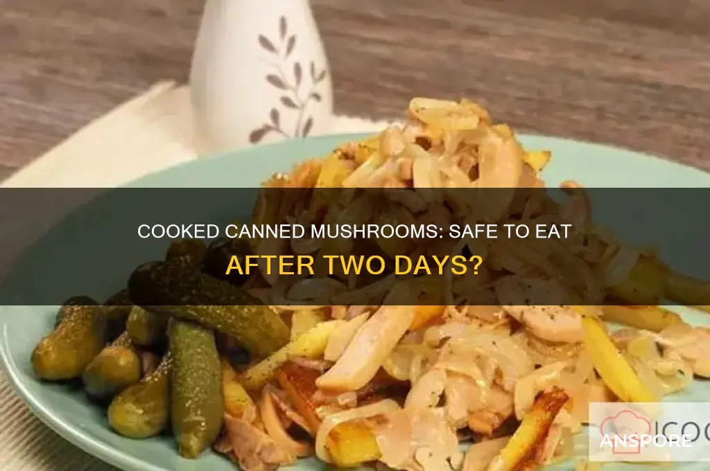 can you eat cooked canned mushrooms two daysltert