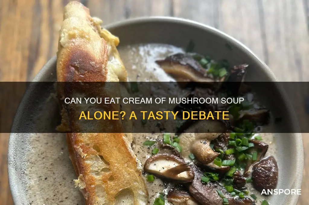 can you eat cream of mushroom by itself