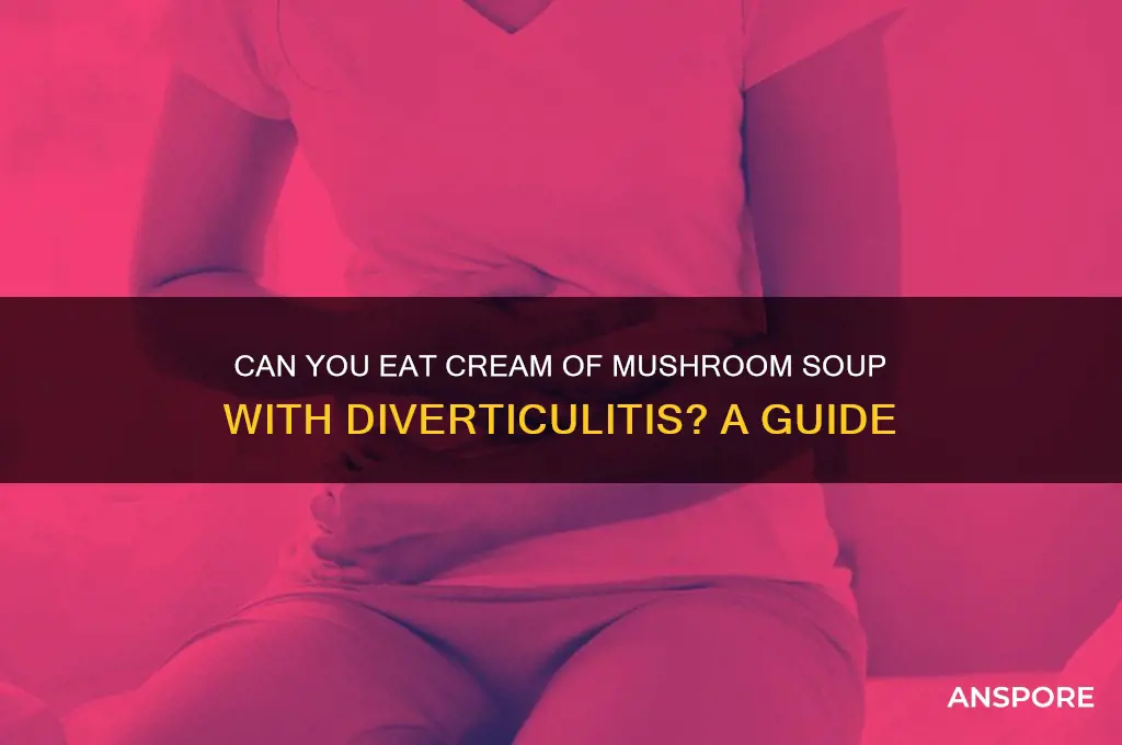can you eat cream of mushroom soup with diverticulitis