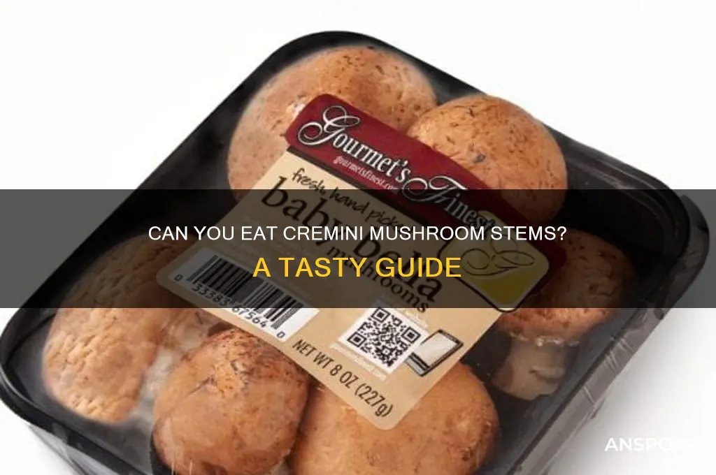 can you eat cremini mushroom stems