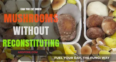 Can You Eat Dried Mushrooms Without Reconstituting? A Quick Guide