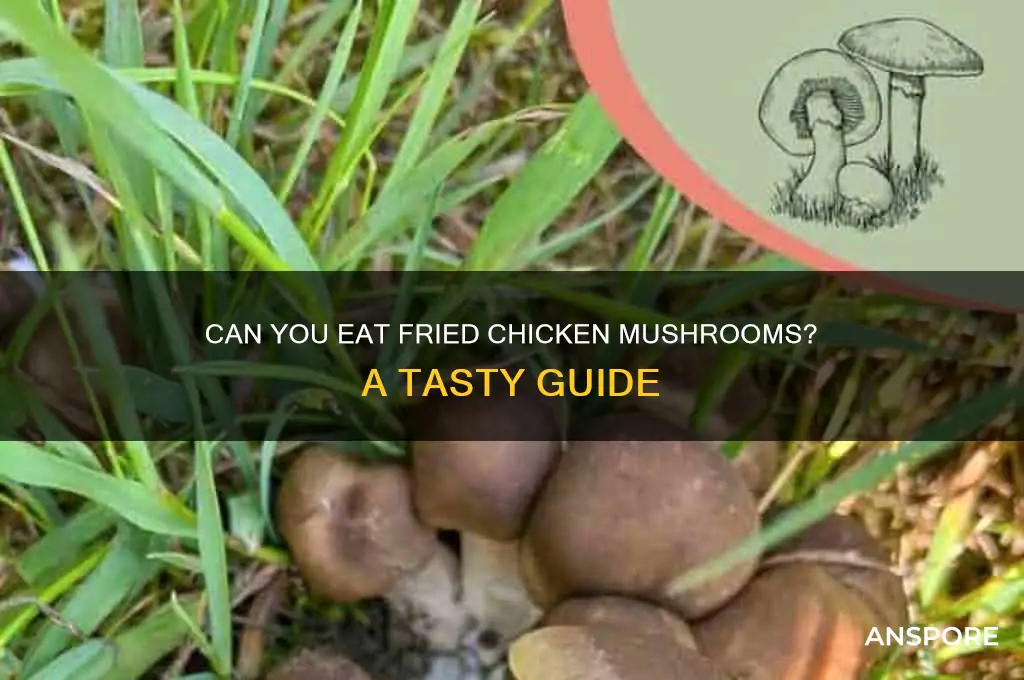can you eat fried chicken mushrooms