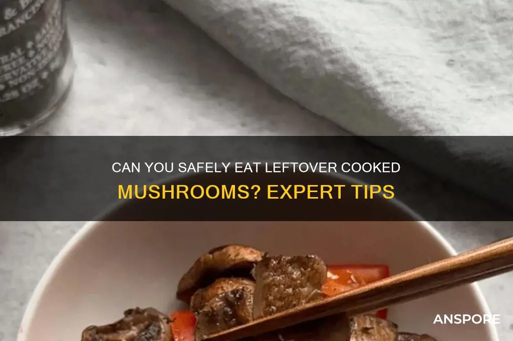 can you eat leftover cooked mushrooms